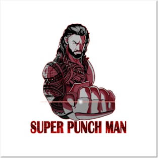 Super Punch Man Roman Reigns Posters and Art